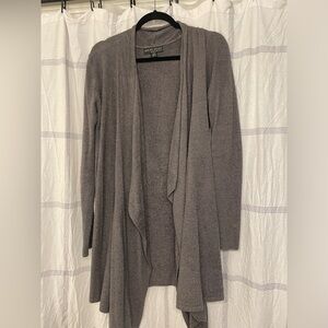 Barefoot Dreams Charcoal Drape Cardigan
